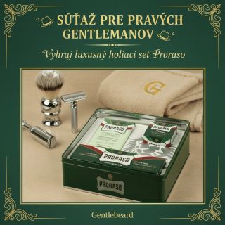 🎁SÚŤAŽ 🎁🎩 Gentlebeard si pre všetkých milovníkov klasickej pánskej starostlivosti pripravil súťaž o ikonický holiaci set...